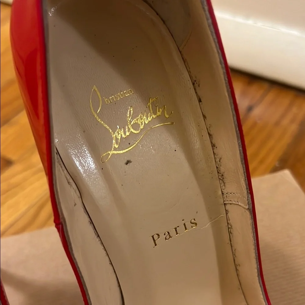 Christian Louboutin Red Patent So Kate Size 40 - Picture 8 of 10